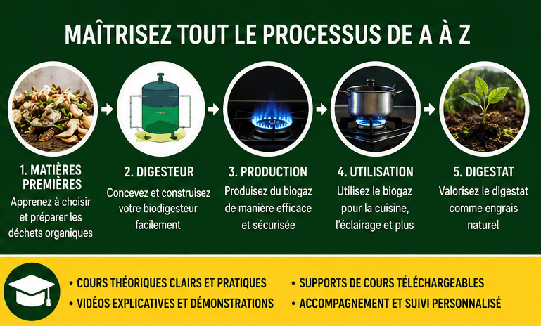 Transformez vos déchets en énergie: Formation complète en Biogaz