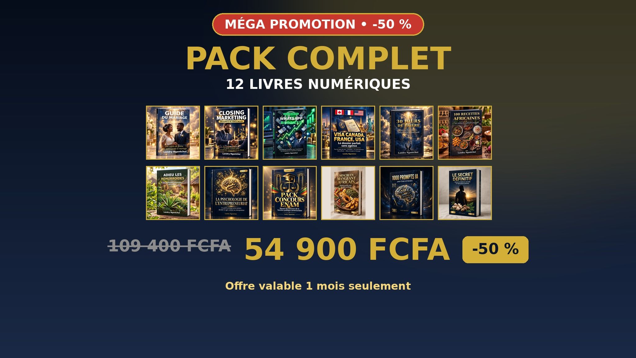 Pack Complet — 12 Livres Numériques (-50 %)
