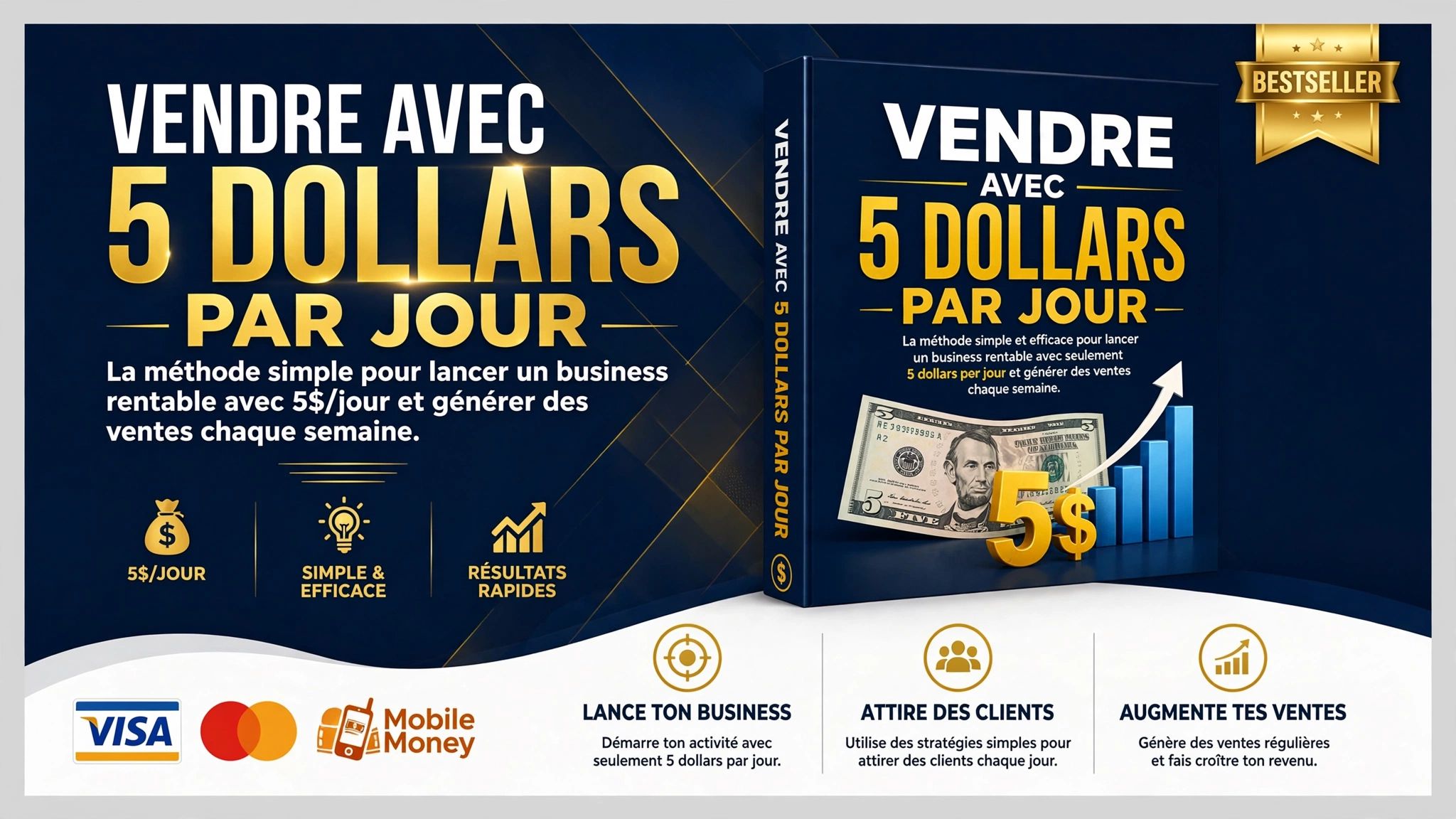 VENDRE AVEC 5$ PAR JOUR Le guide pratique de la publicité Facebook pour vendre en Afrique