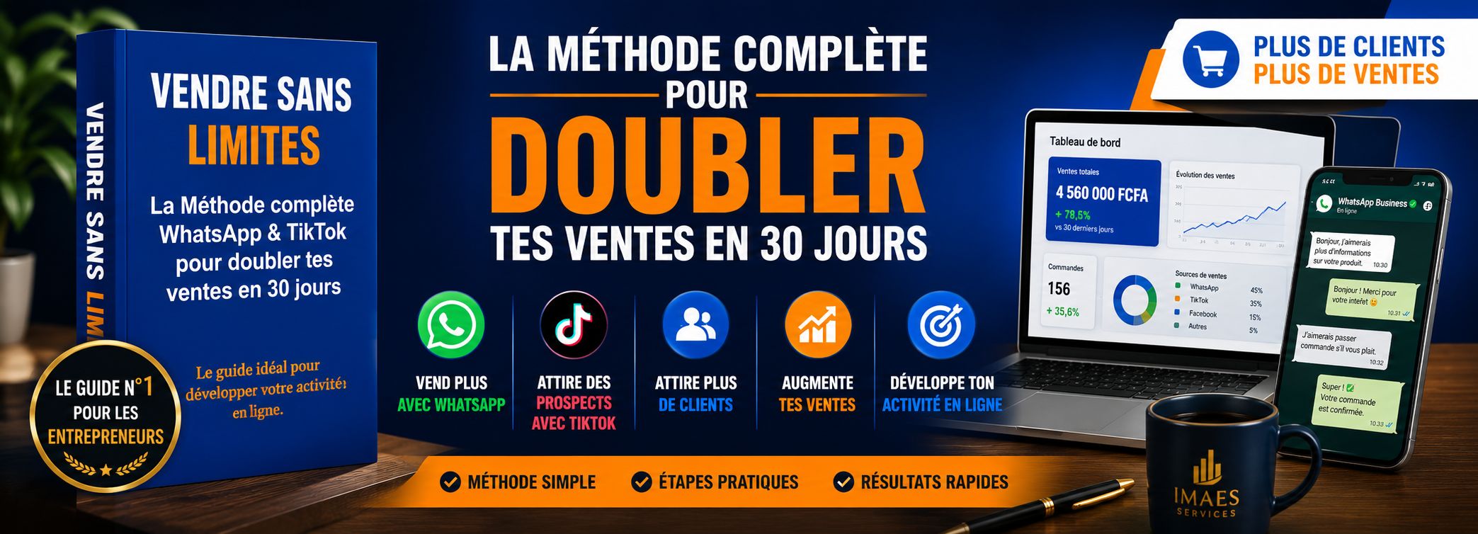 VENDRE SANS LIMITES La Méthode WhatsApp & TikTok pour Multiplier tes Ventes