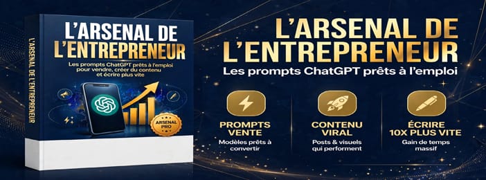 L'ARSENAL DE L'ENTREPRENEUR Les prompts ChatGPT prêts à l'emploi pour vendre