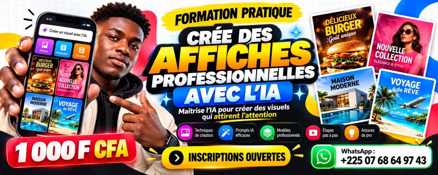 FORMATION CRÉER DES AFFICHES PROFESSIONNELS AVEC L’IA