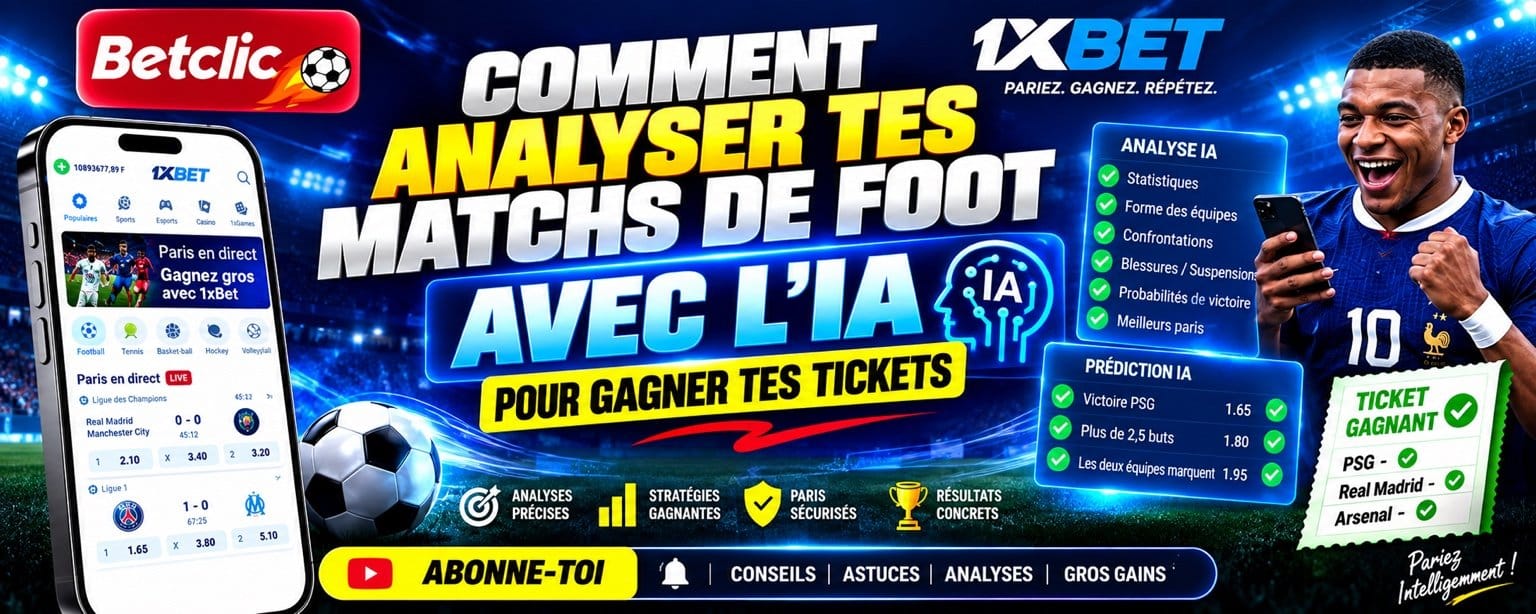 COMMENT ANALYSER TES MATCHS DE FOOT AVEC L’IA