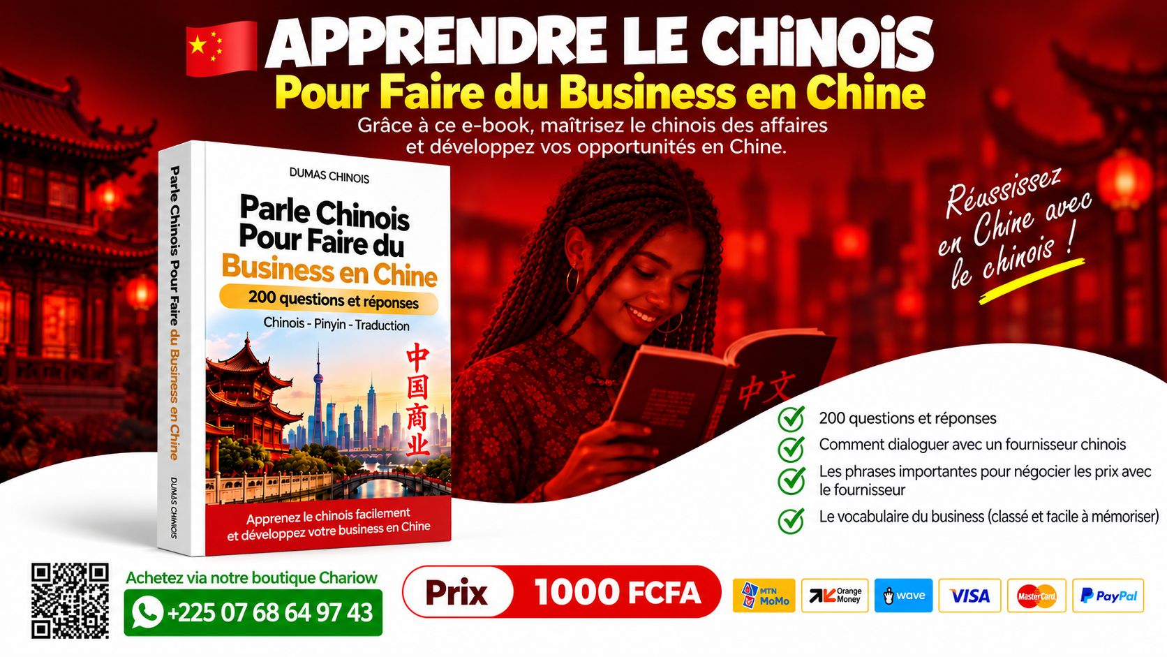 Apprendre le chinois premier trance