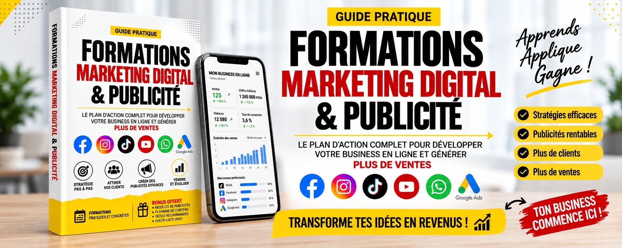 FORMATIONS MARKETING DIGITAL & PUBLICITÉ