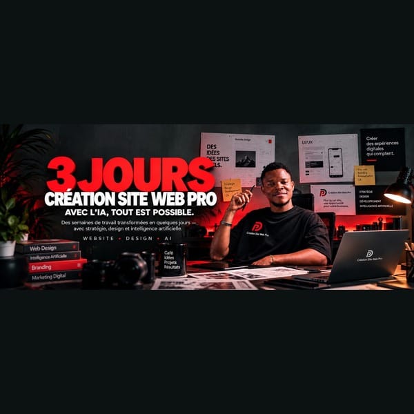 3 JOURS CRÉATION SITE WEB PRO