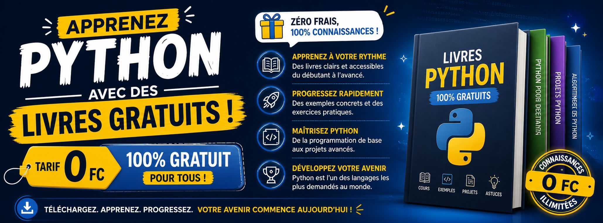 Livres gratuits pour apprendre python