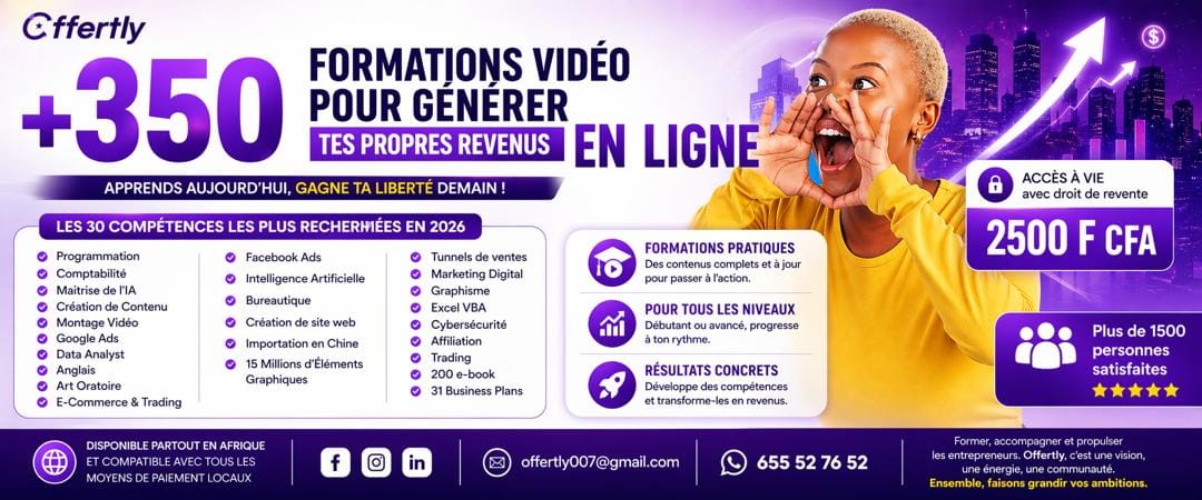 MÉGA RESSOURCES : +350 FORMATIONS ET LOGICIELS AVEC DROIT DE REVENTE. Accès à vie