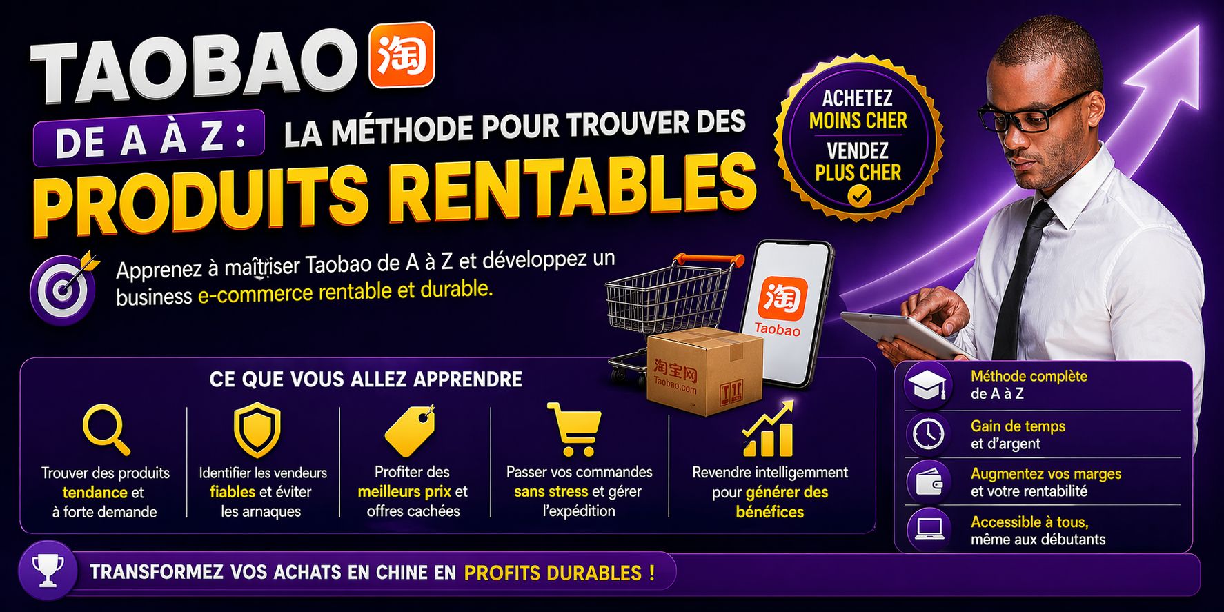 Taobao de A à Z : La Méthode pour Trouver des Produits Rentables
