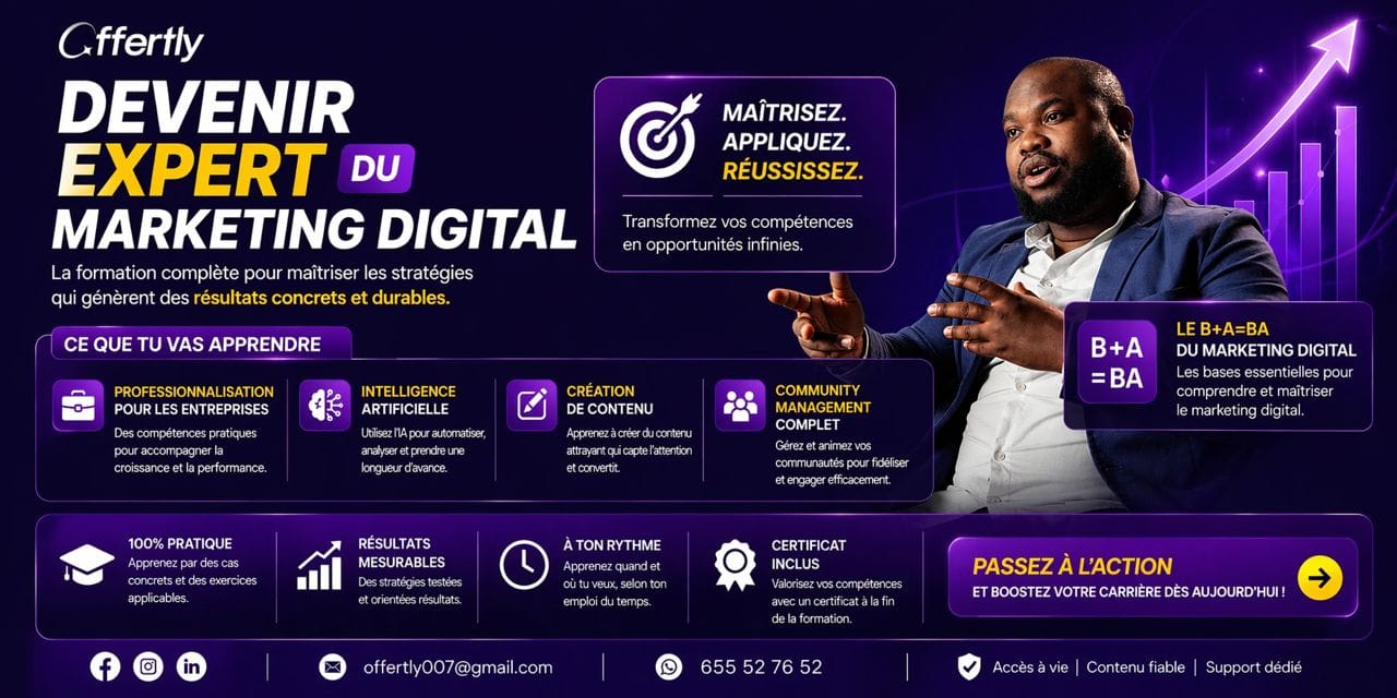DEVENIR EXPERT MARKETING DIGITALE