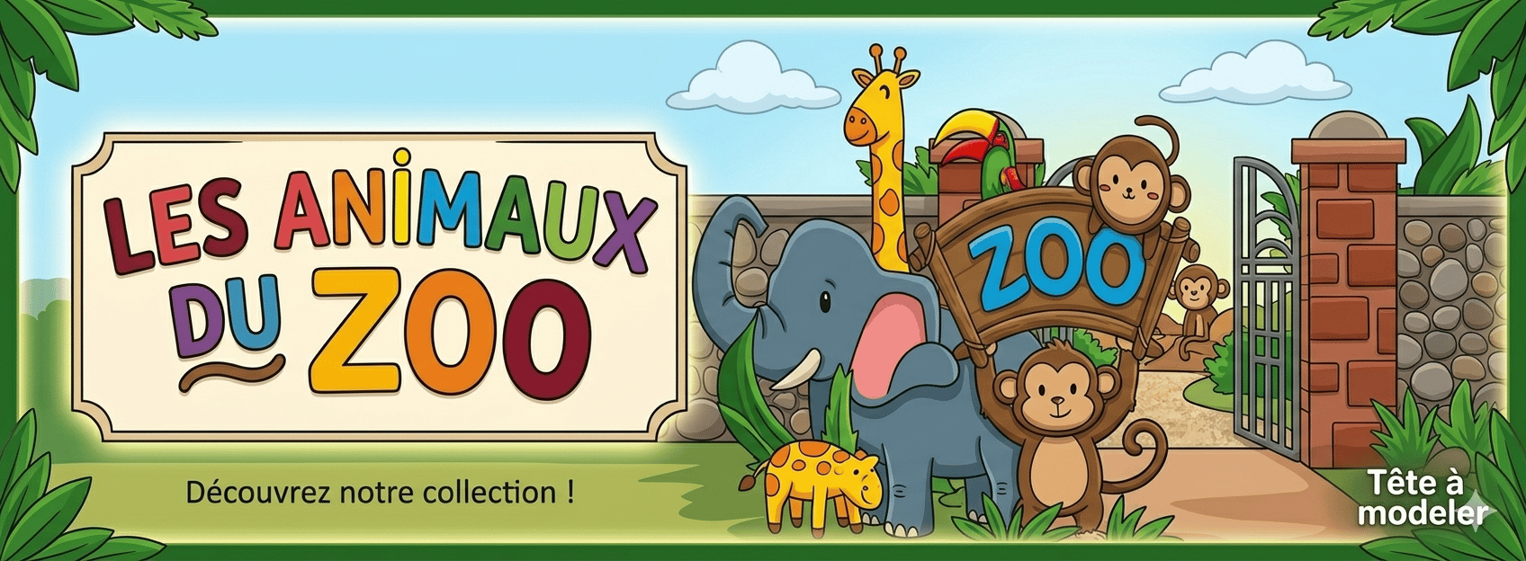FICHE DE COLORIAGE : LES ANIMAUX DU ZOO N°1