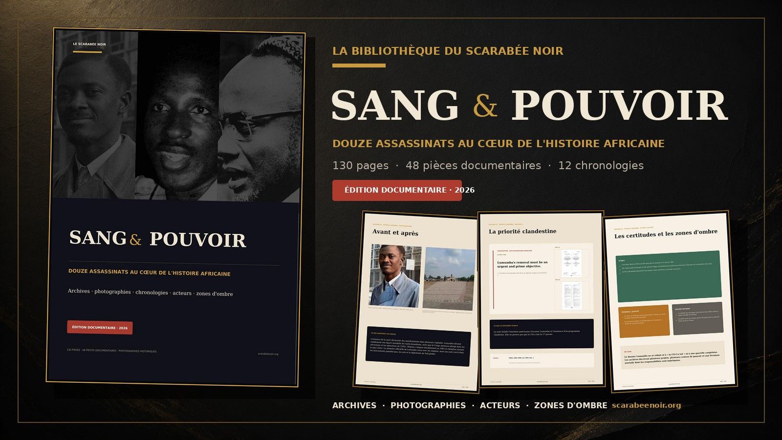 Sang & Pouvoir — édition documentaire