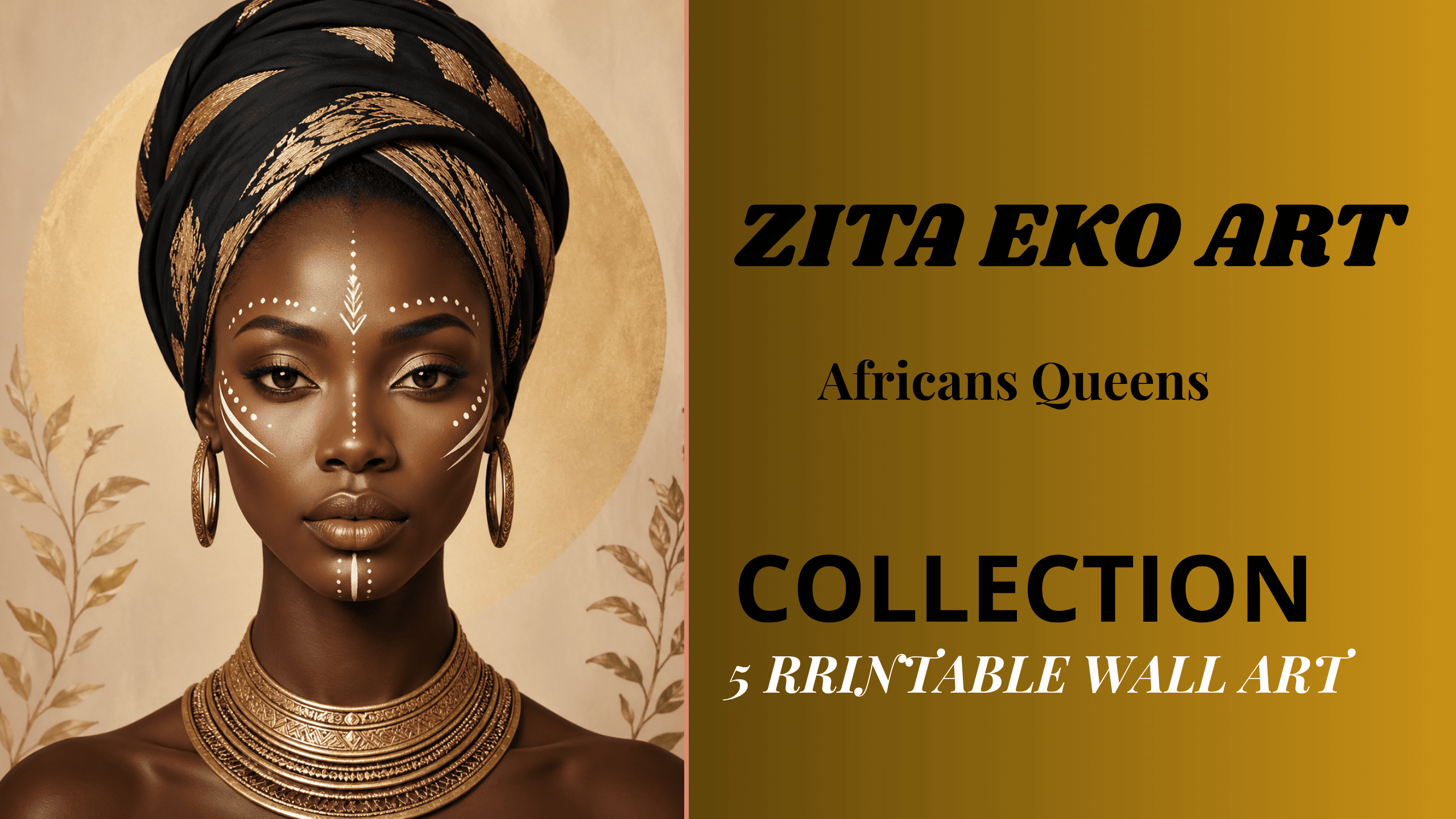 Pack Art Africain – 5 Tableaux Élégants