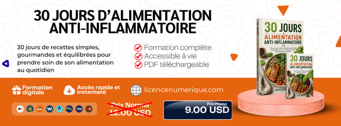 30 JOURS D’ALIMENTATION ANTI-INFLAMMATOIRE