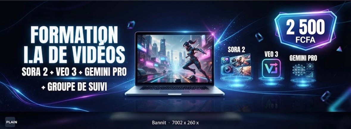FORMATION I.A DE VIDÉOS AVEC SORA 2 +VEO3 + GEMINI PRO + GROUPE DE SUIVIS