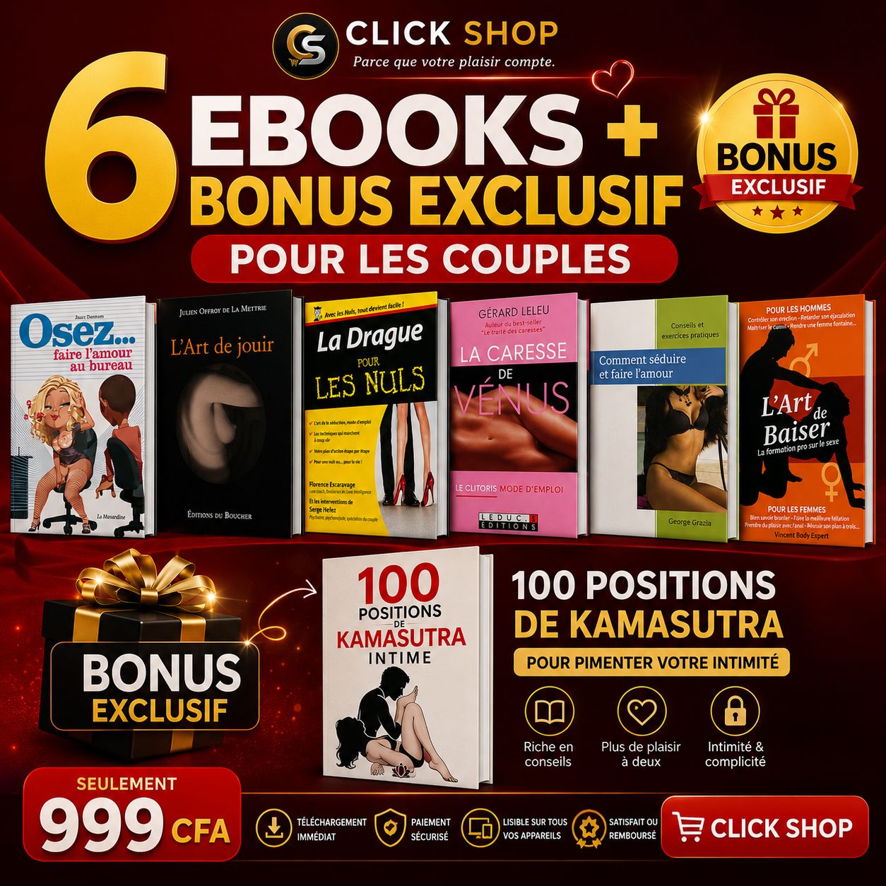 Ravivez la passion : Le pack ultime pour renforcer votre intimité en couple.
