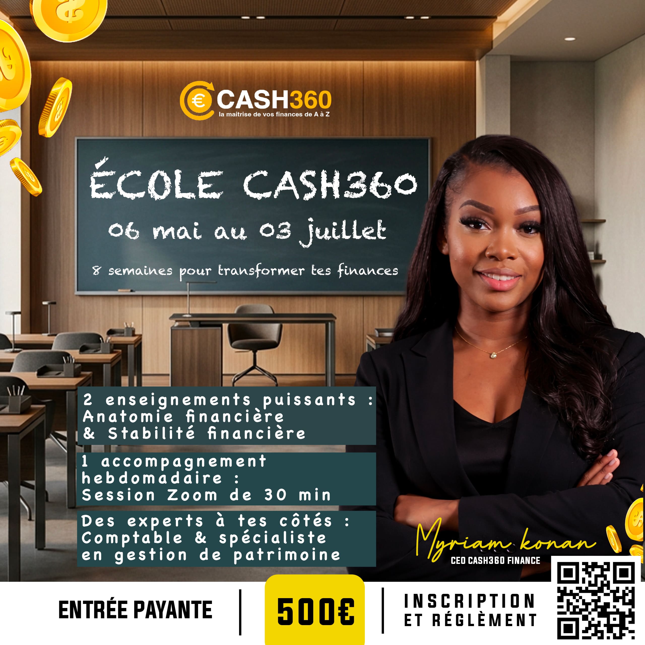 École Cash360 — 8 semaines pour transformer tes finances