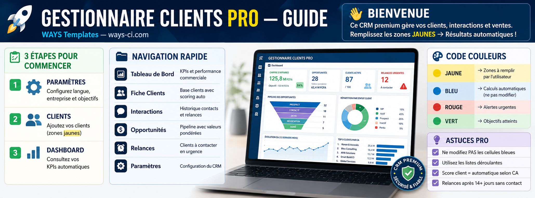 PROGICIEL CRM— GESTIONNAIRE CLIENTS PRO