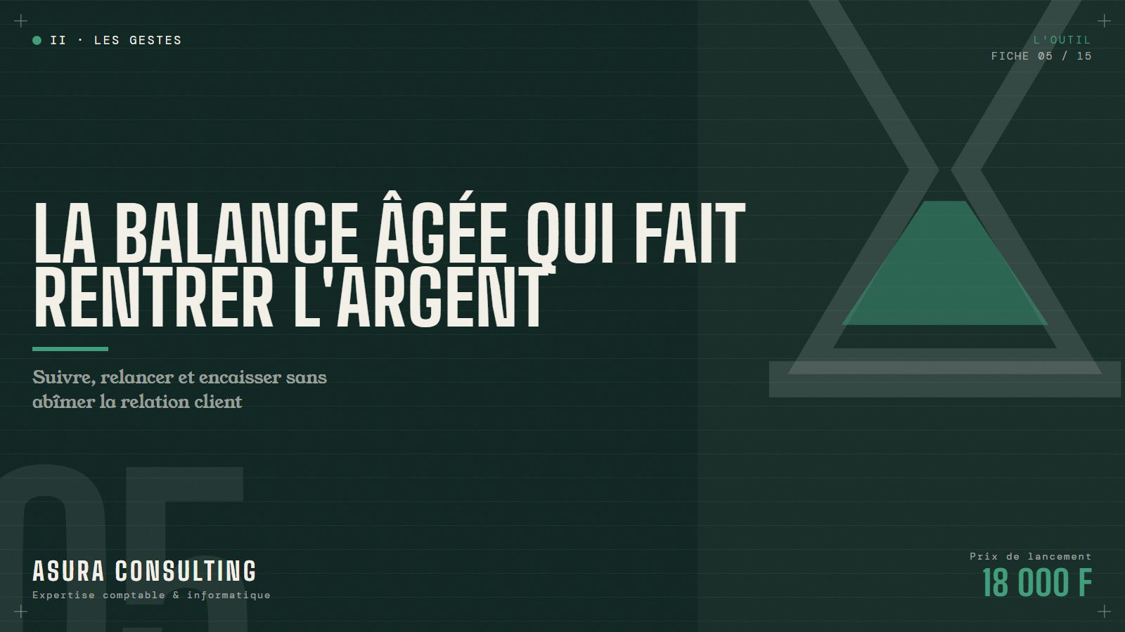 LA BALANCE ÂGÉE QUI FAIT RENTRER L'ARGENT