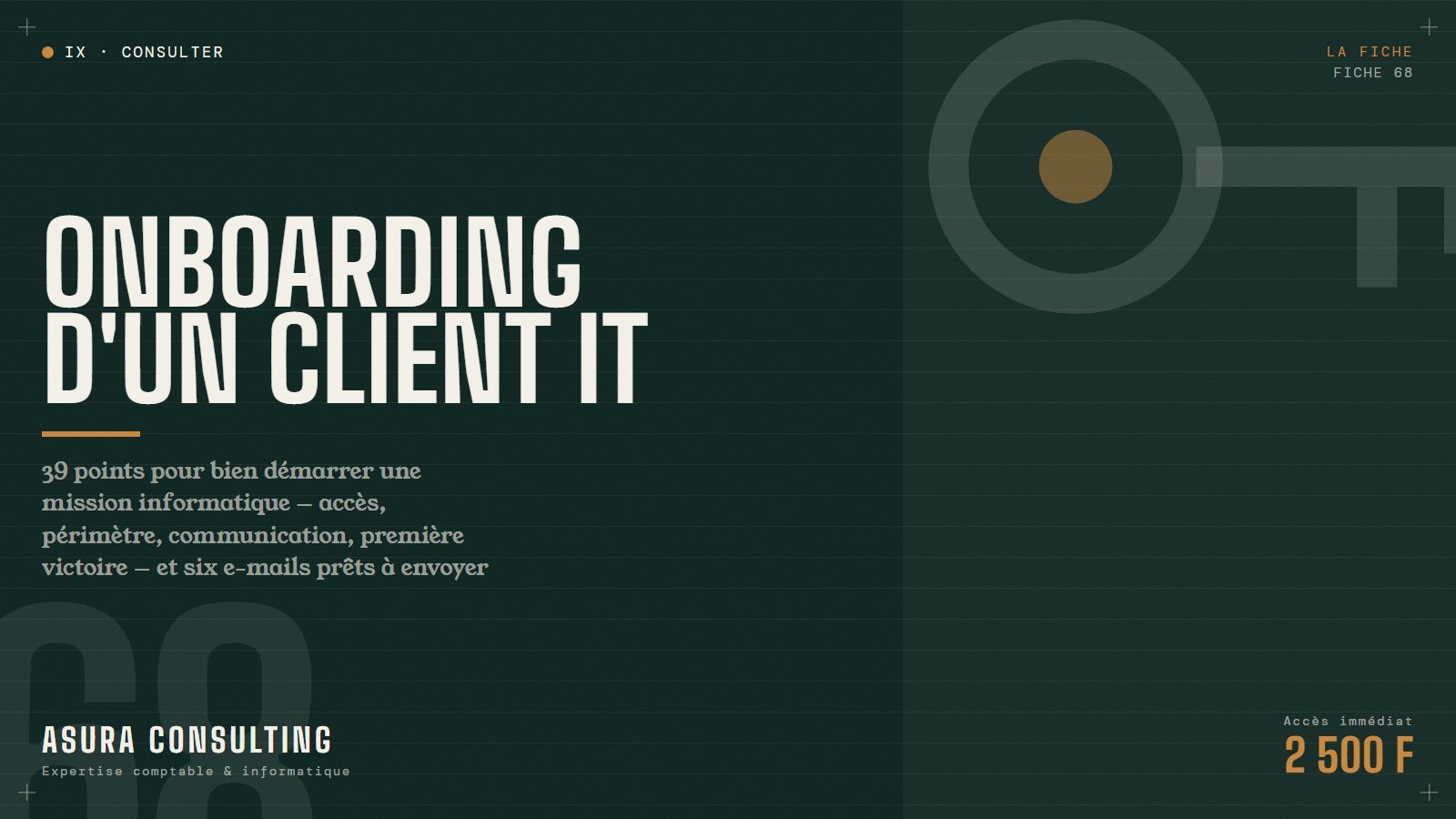 Check-list : Onboarding Client IT