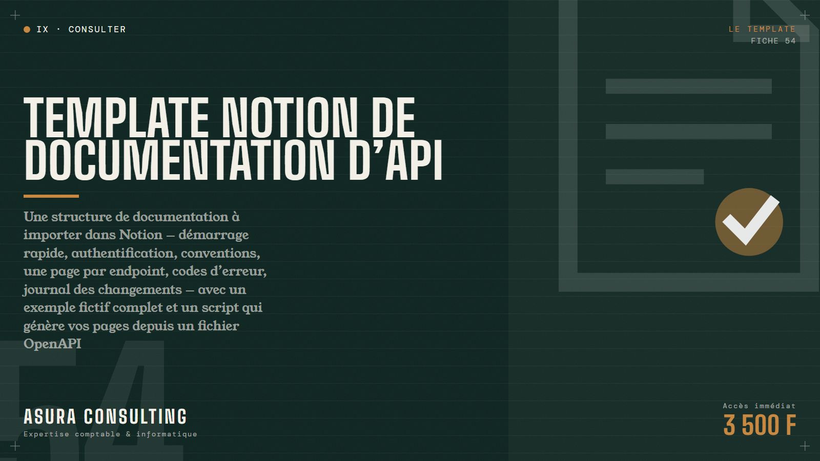 Template de documentation technique d’API pour Notion (kit d’import)