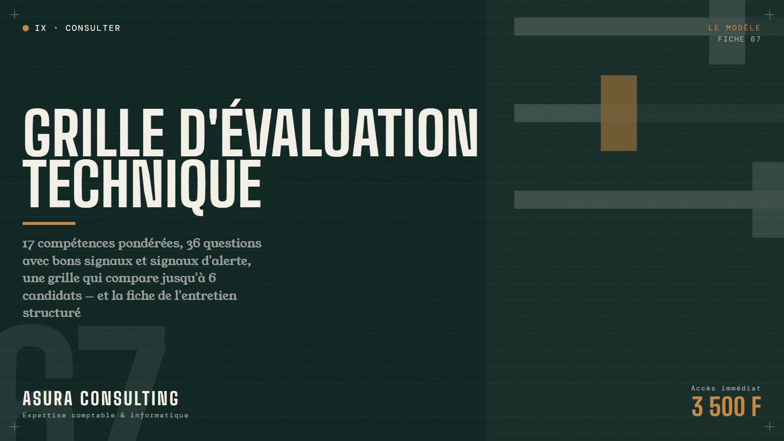 Grille d'évaluation technique (recrutement Dev)