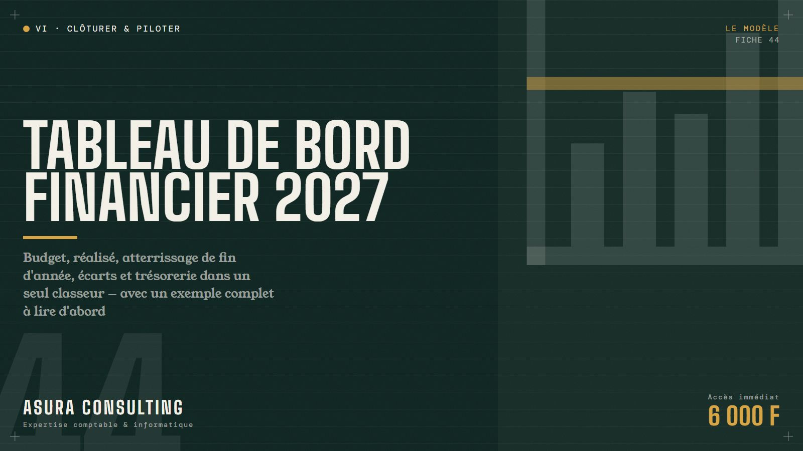 Tableau de bord financier 2027 (template Excel)
