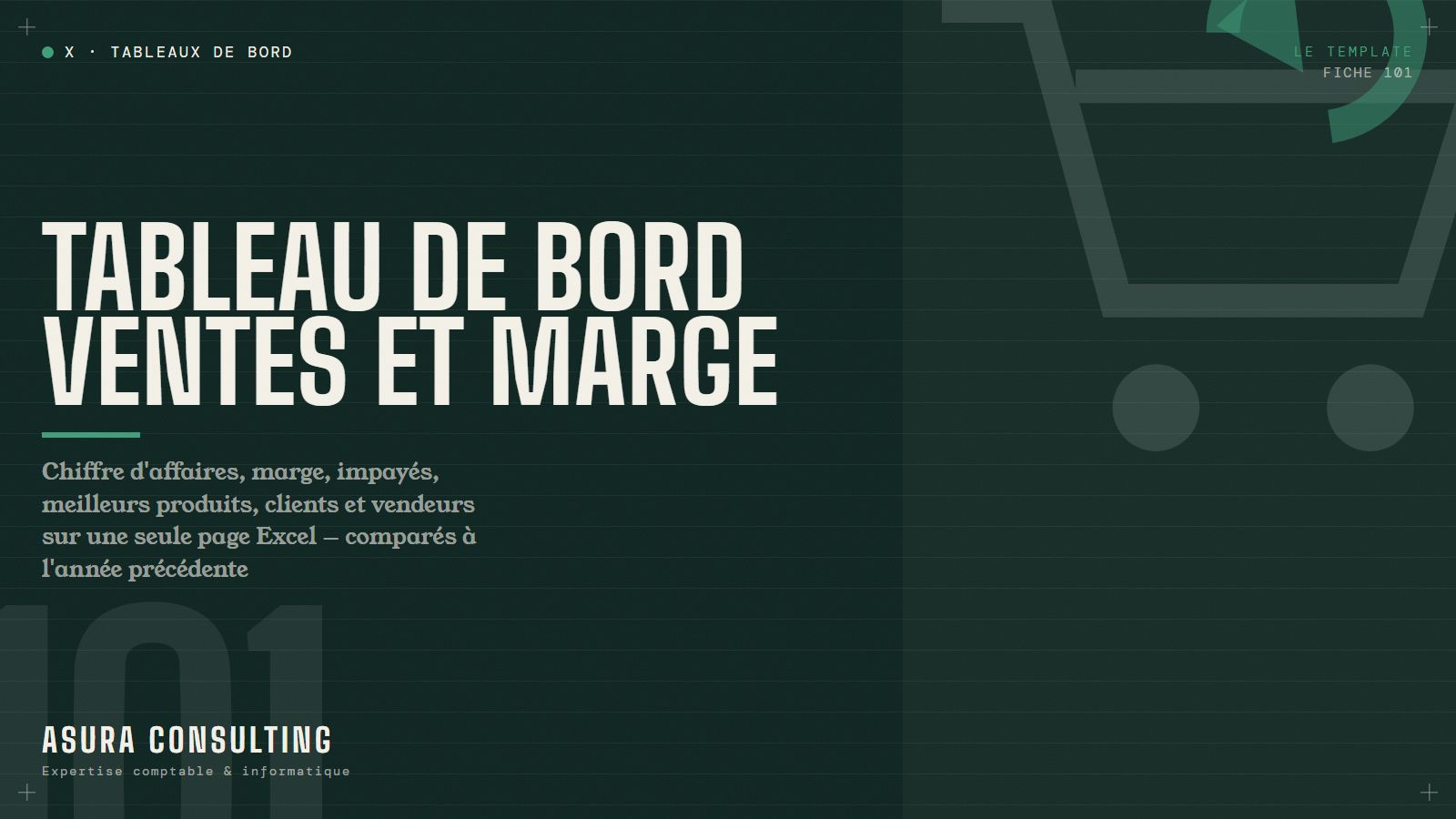 Tableau de bord Ventes et Marge (template Excel)