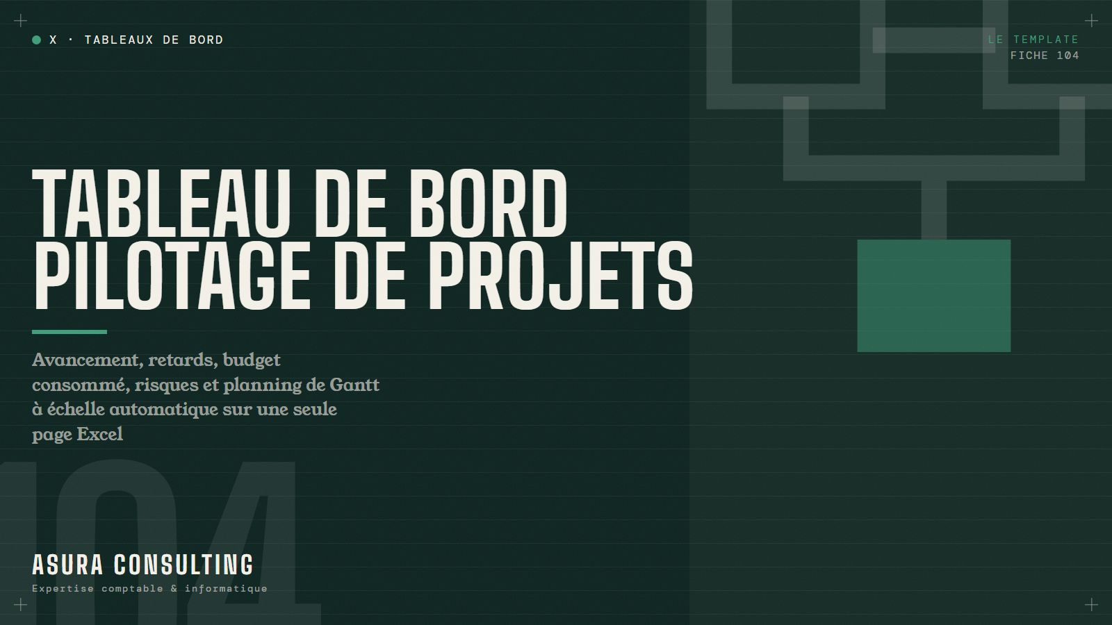 Tableau de bord Pilotage de projets avec Gantt (template Excel)