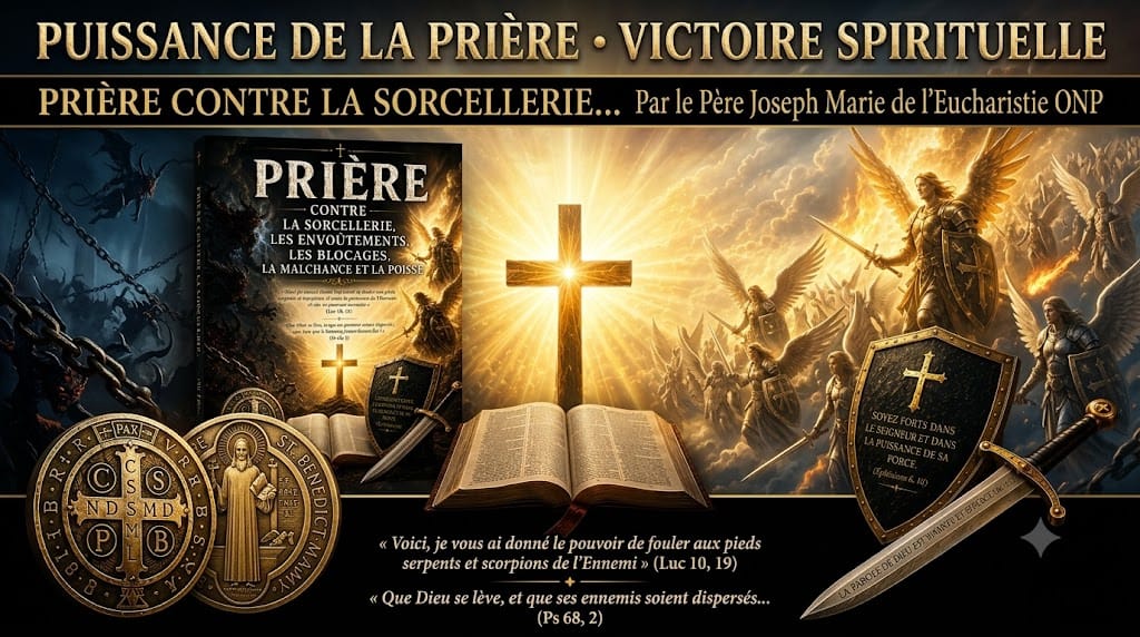 PRIERE CONTRE LA SORCELLERIE, LES ENVOUTEMENTS, LES BLOCAGES ,  LA MACHANCE ET LA POISSE