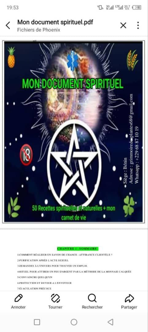🔥 MON DOCUMENT SPIRITUELLE
