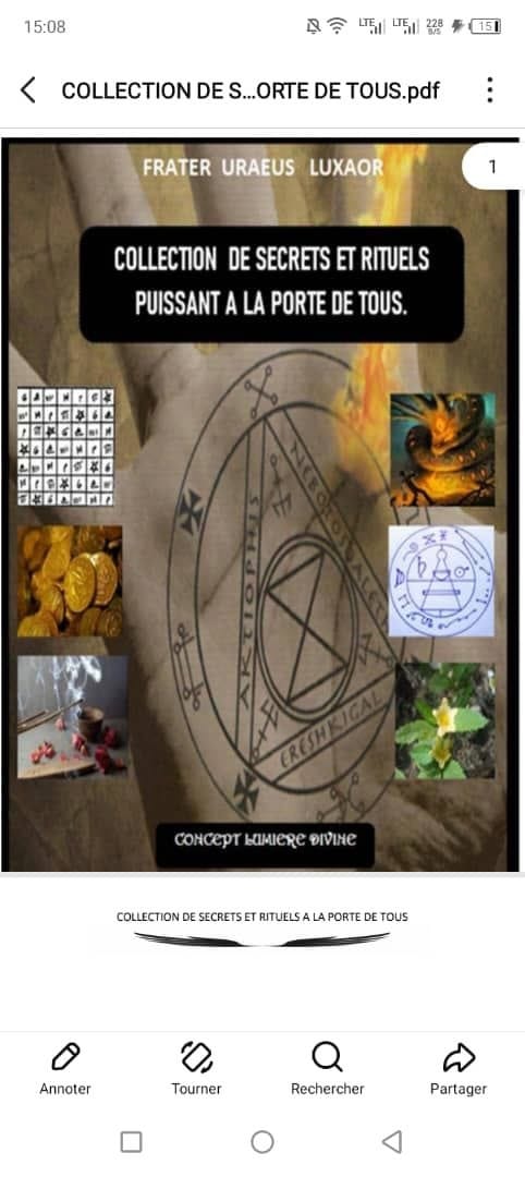 📛 COLLECTION DES RITUELS ET SECRET MYSTIQUE A LA PORTE POUR TOUS