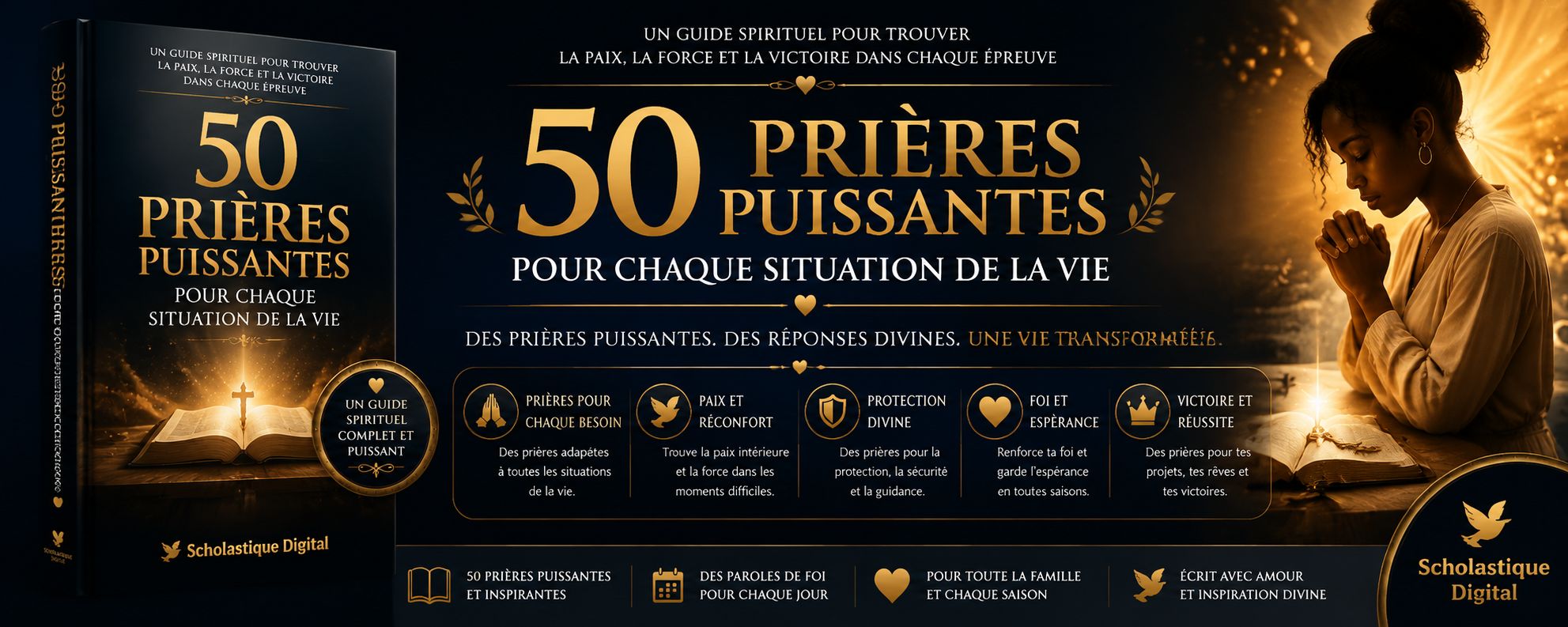 50 PRIÈRES PUISSANTES POUR CHAQUE SITUATION DE LA VIE