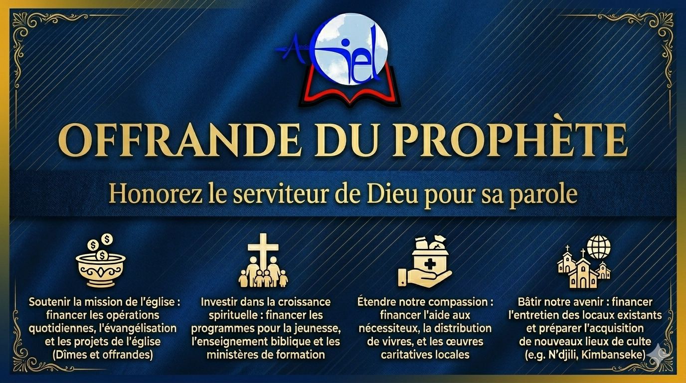 OFFRANDE DU PROPHÈTE