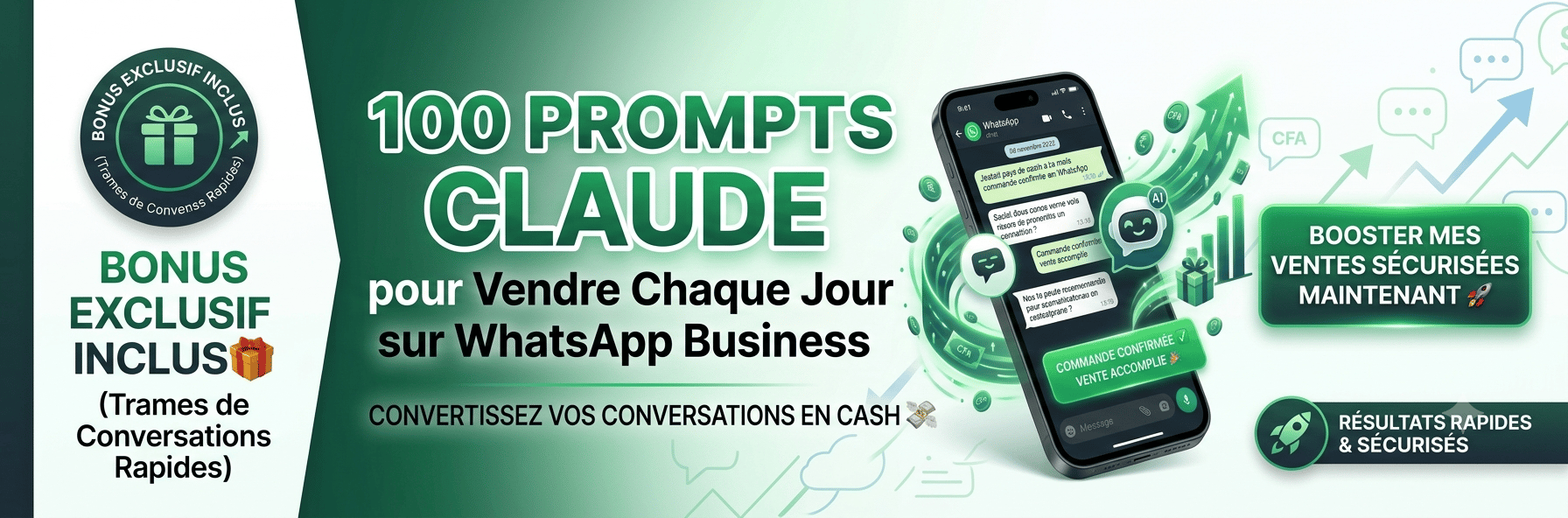 100 Prompts Claude pour Vendre Chaque Jour sur WhatsApp