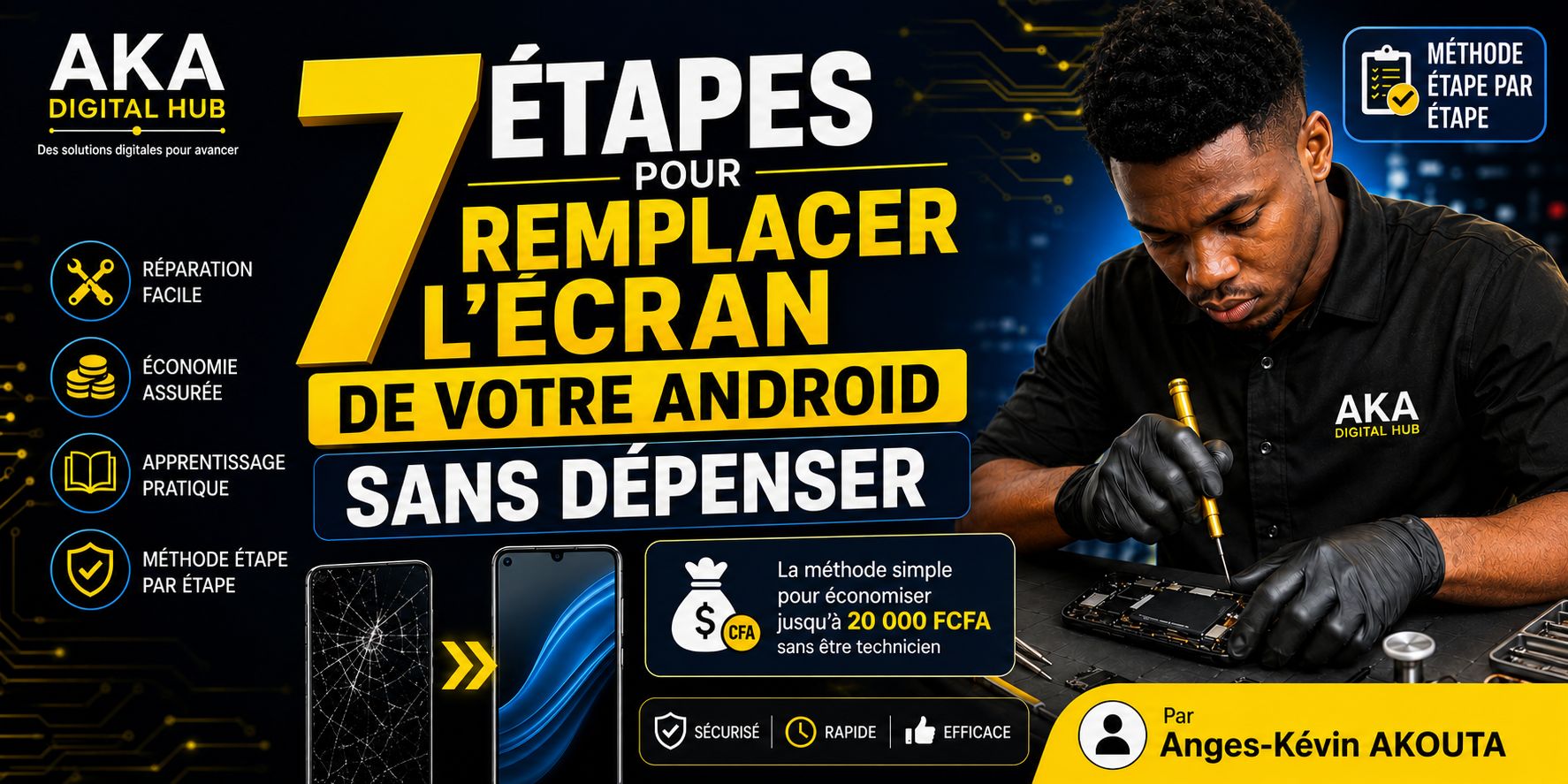 7 étapes pour remplacer l'écran de votre android sans dépenser