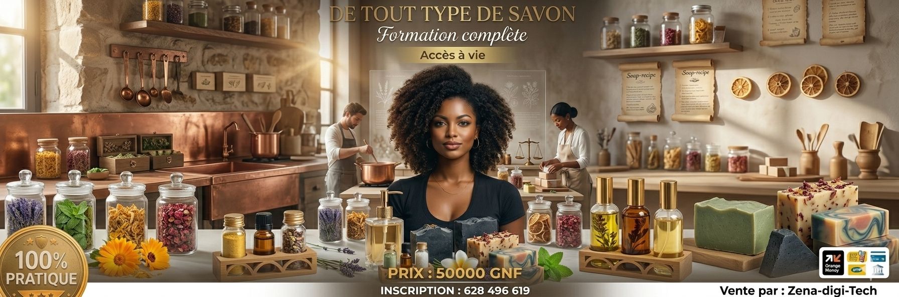 "L'Art de la Savonnerie : Transformez 50 000 GNF en un Business Rentable !"