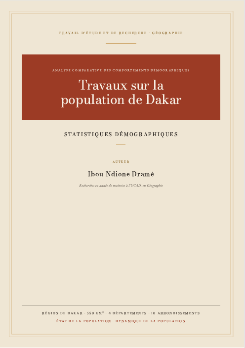 Analyse comparative des comportements démographiques à Dakar