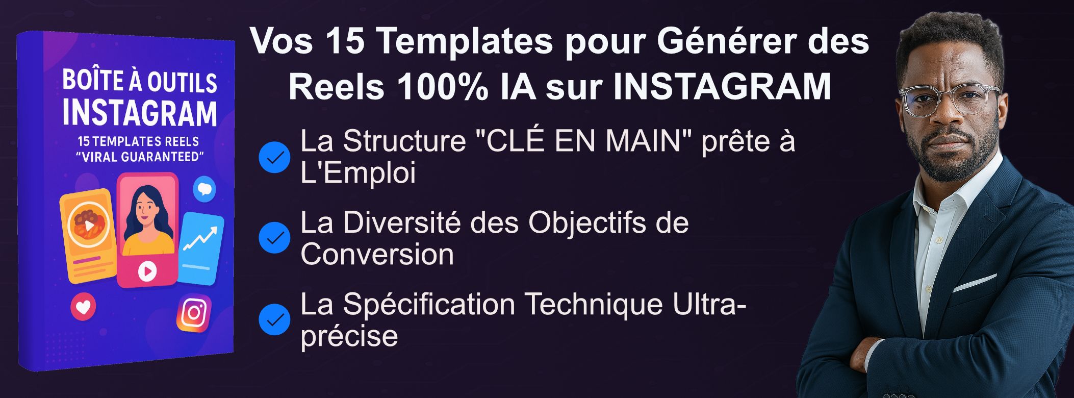 BOITE A OUTILS INSTAGRAM : 15 Templates Reels "Viral Guaranteed"