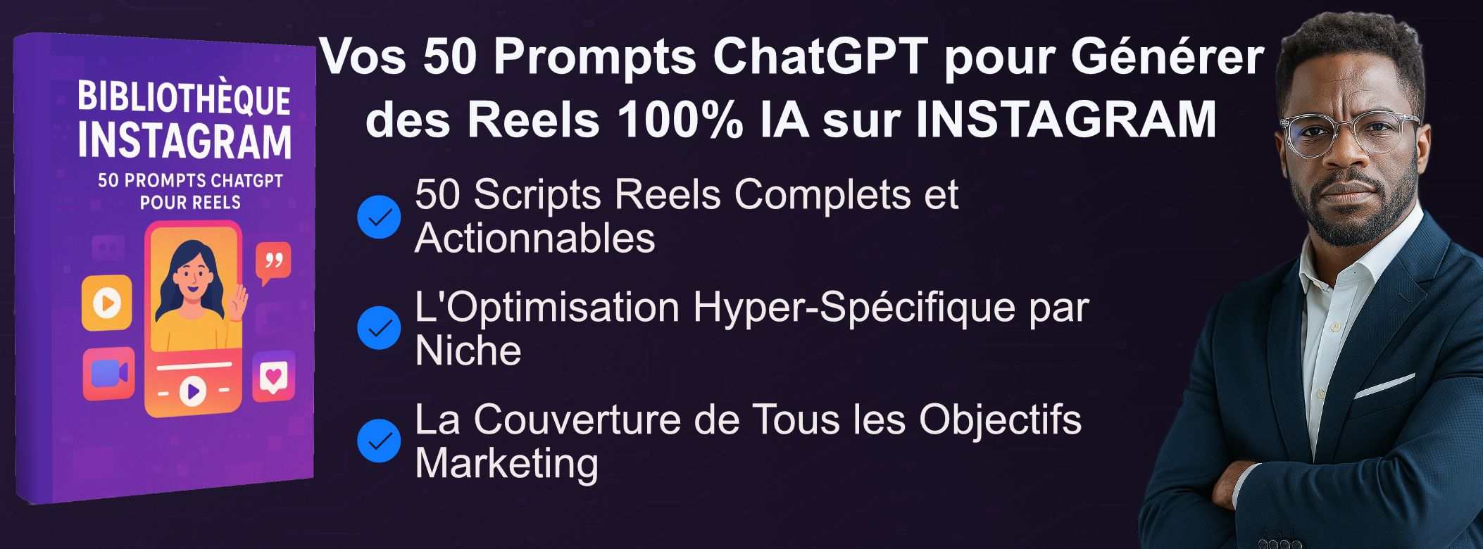 BIBLIOTHEQUE INSTAGRAM : 50 Prompts ChatGPT pour Reels