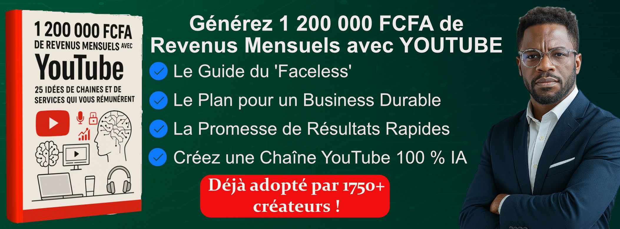 Gagnez environ 1 200 000 FCFA de Revenus Mensuels avec YouTube