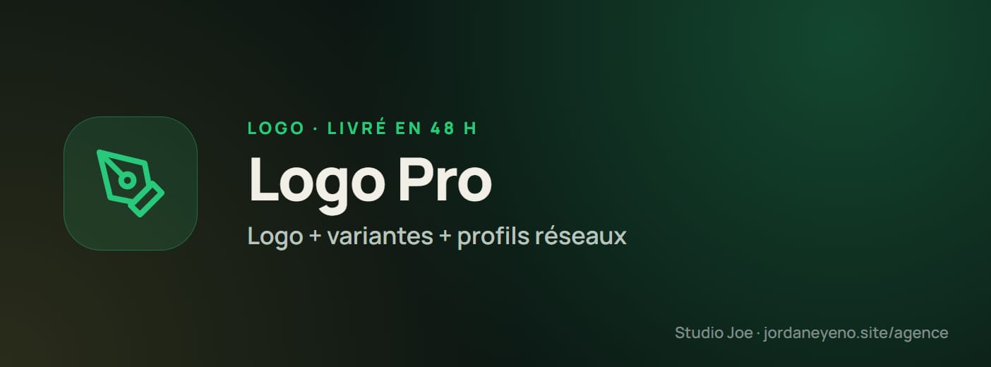 Logo Pro : logo + déclinaisons en 48 h