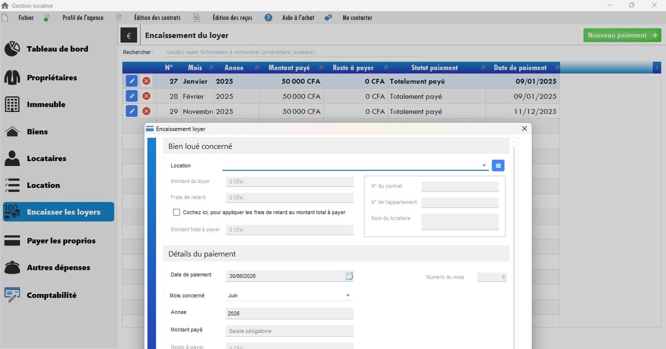 Gestion Locative version PRO
