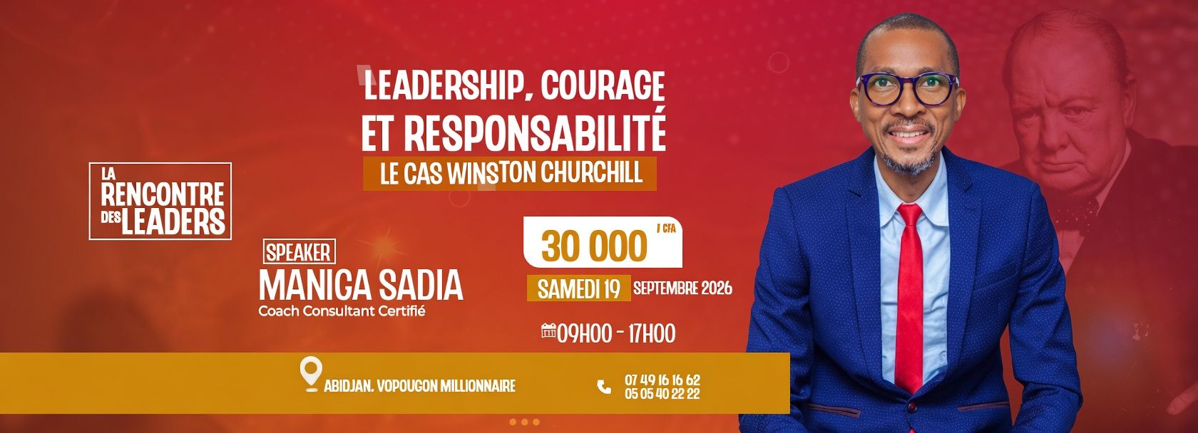 Séminaire de formation : Leadership, Courage et Détermination - Winston Churchill