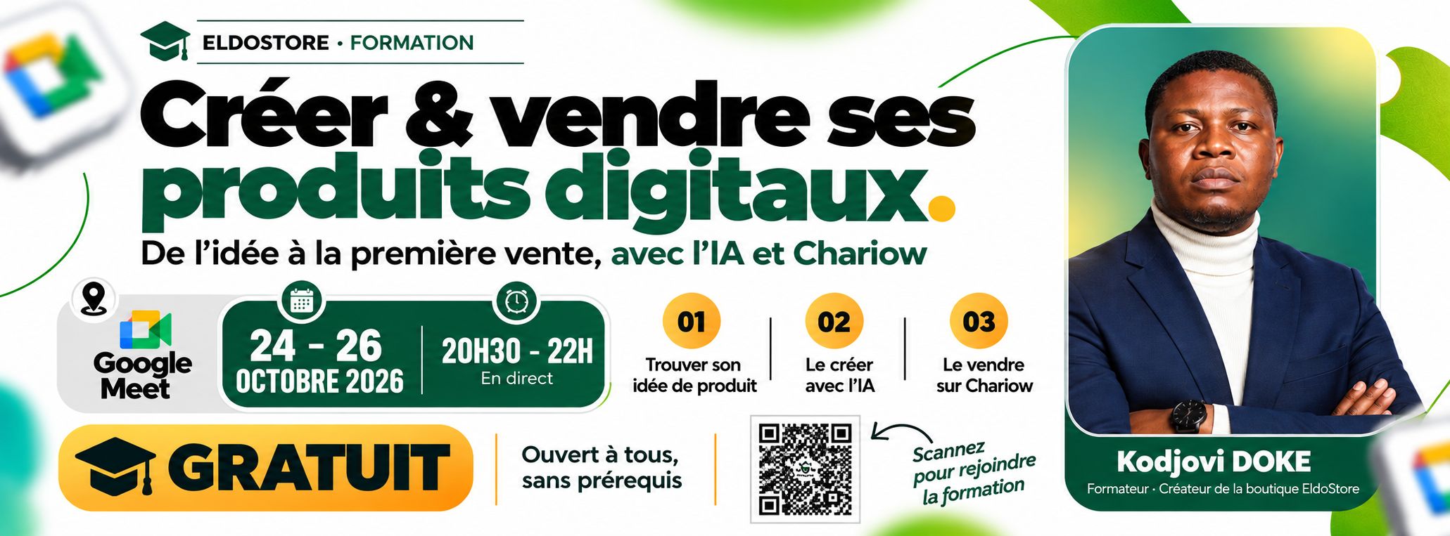 CRÉER & VENDRE SES PRODUITS DIGITAUX AVEC L'IA ET CHARIOW