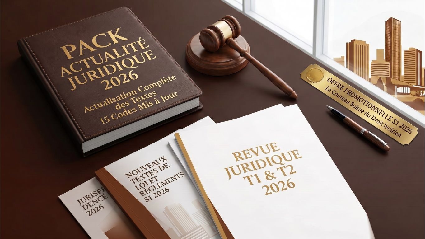 Pack  Actu Juridique – 1er semestre  2026 (Côte d'ivoire)