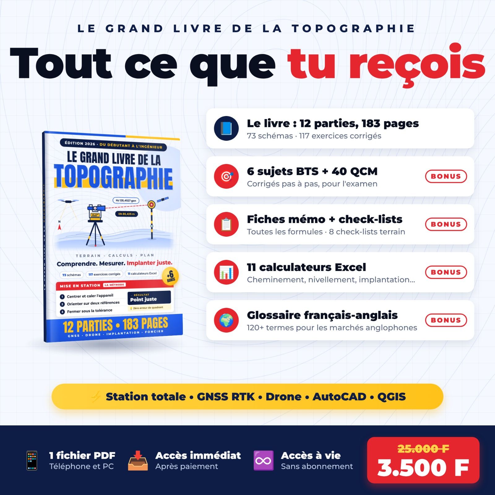 LIVRE DE LA TOPOGRAPHIE 📐