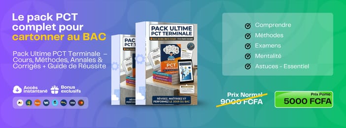 Pack Ultime PCT Terminale – Cours, Annales, Épreuves & Corrigés BAC