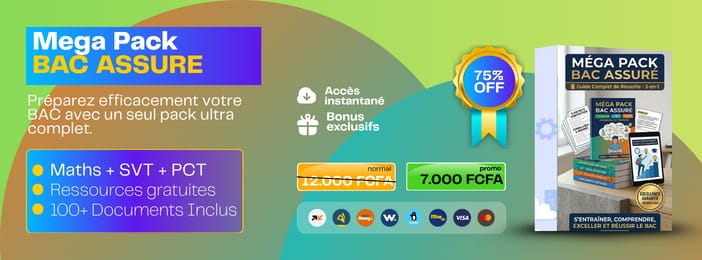 Méga Pack BAC Assuré – Maths + SVT + PCT (Bundle Complet Terminale)