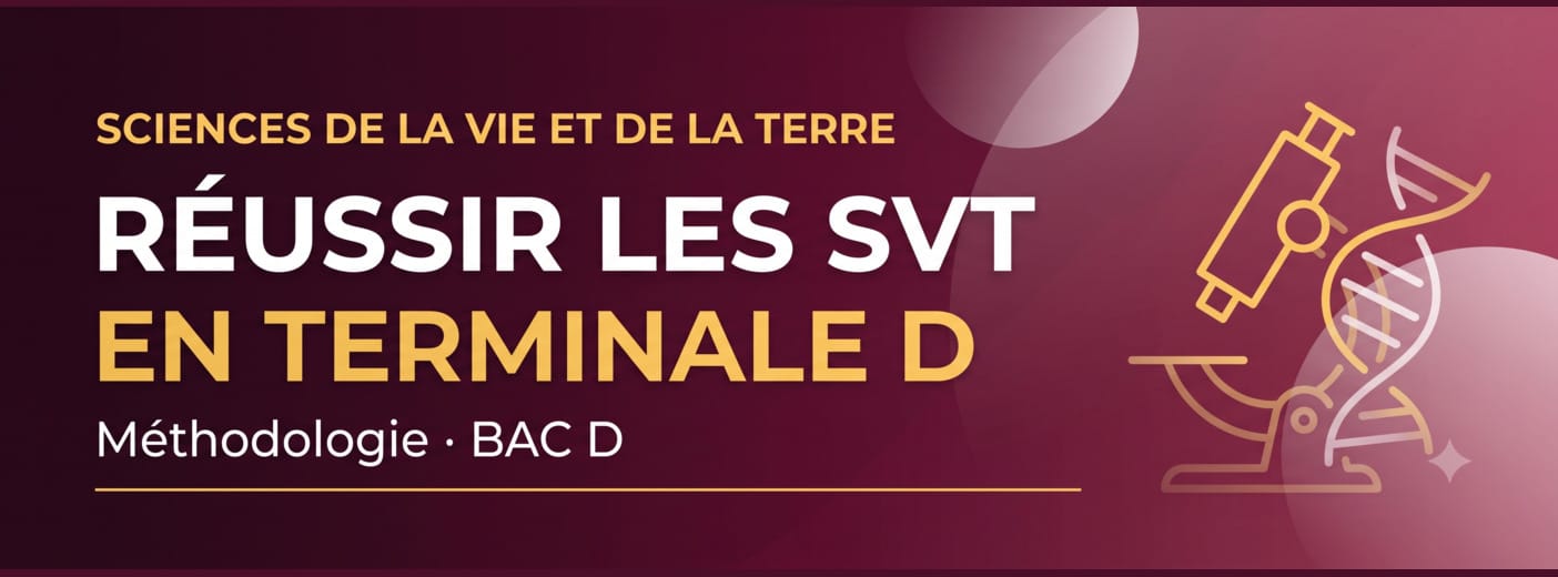 REUSSIR LES SVT EN TERMINALE D